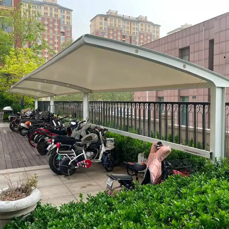 柯坪县膜结构电动车棚